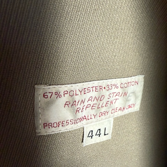 Vintage Christian Dior Monsieur Belted Trench Coat w/ Wool Lining GRAY Size 44L - Picture 13 of 16